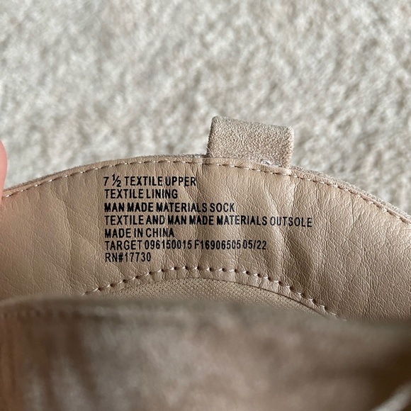 NWOT tan suede cowgirl boots size 7.5 - Picture 2 of 4